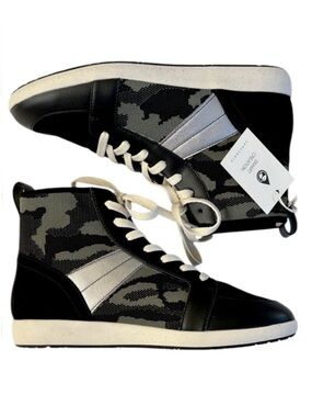 NWT Sanctuary Major Mixed Media High Top Sneakers Size 8